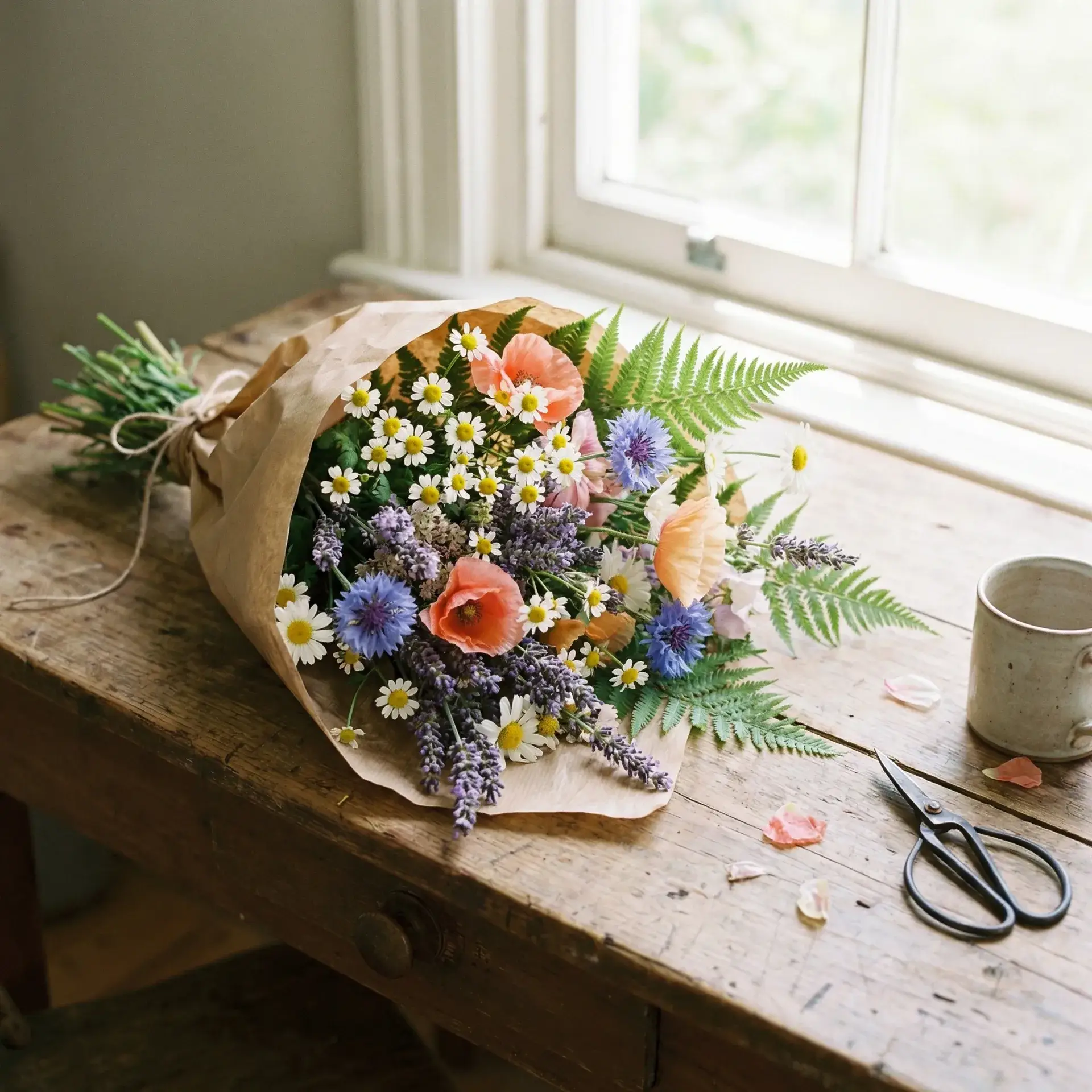 手扎野花束作品 - 探花